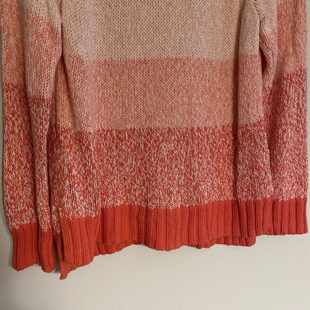 Aerie Women S Ombre Stripe Raglan Sleeves Relaxed Fit Heathered Crew Sweater